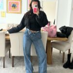 Millie Court Instagram - Recent mirror pics 👀 (mainly me just admiring my fit lol) P.s yes our tables always a mess xoxo