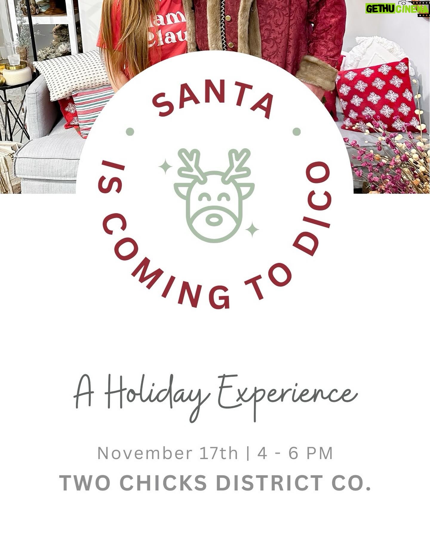 Mina Starsiak-Hawk Instagram - Ho Ho Ho! Grab your family and little ones, and join us for a fun holiday experience, where you’ll have the chance to meet Santa, as well as his favorite reindeer and elves, Mina and Jingle John, while you have exclusive after hours access to shop Two Chicks District Co. This will be your last chance to meet Mina before D|Co closes, so don’t miss out! This event has been split into four groups, and is family friendly. Each group will have 30 minutes to meet Santa, the reindeer with Jingle John, and Mina. Admittance will only be allowed DURING your ticketed time. Admittance includes 10% off your in store purchase during the event. Treat yourself or grab tickets at the link in bio as the perfect gift for family, friends or Good Bones fans! GROUP 1 | DECEMBER 6th 4-4:30pm | 30 minutes GROUP 2 | DECEMBER 6th 4:30-5pm | 30 minutes GROUP 3 | DECEMBER 6th 5-5:30pm | 30 minutes GROUP 4 | DECEMBER 6th 5:30-6pm | 30 minutes General Admission ($7) Ticket Includes: - Admission for 1 person (everyone 1 year and up) - 10% off one same-day purchase at Two Chicks District Co ** All ticket sales final | No refunds, cancellations or exchanges allowed** Email marketing@twochicksandahammer.com with any questions.