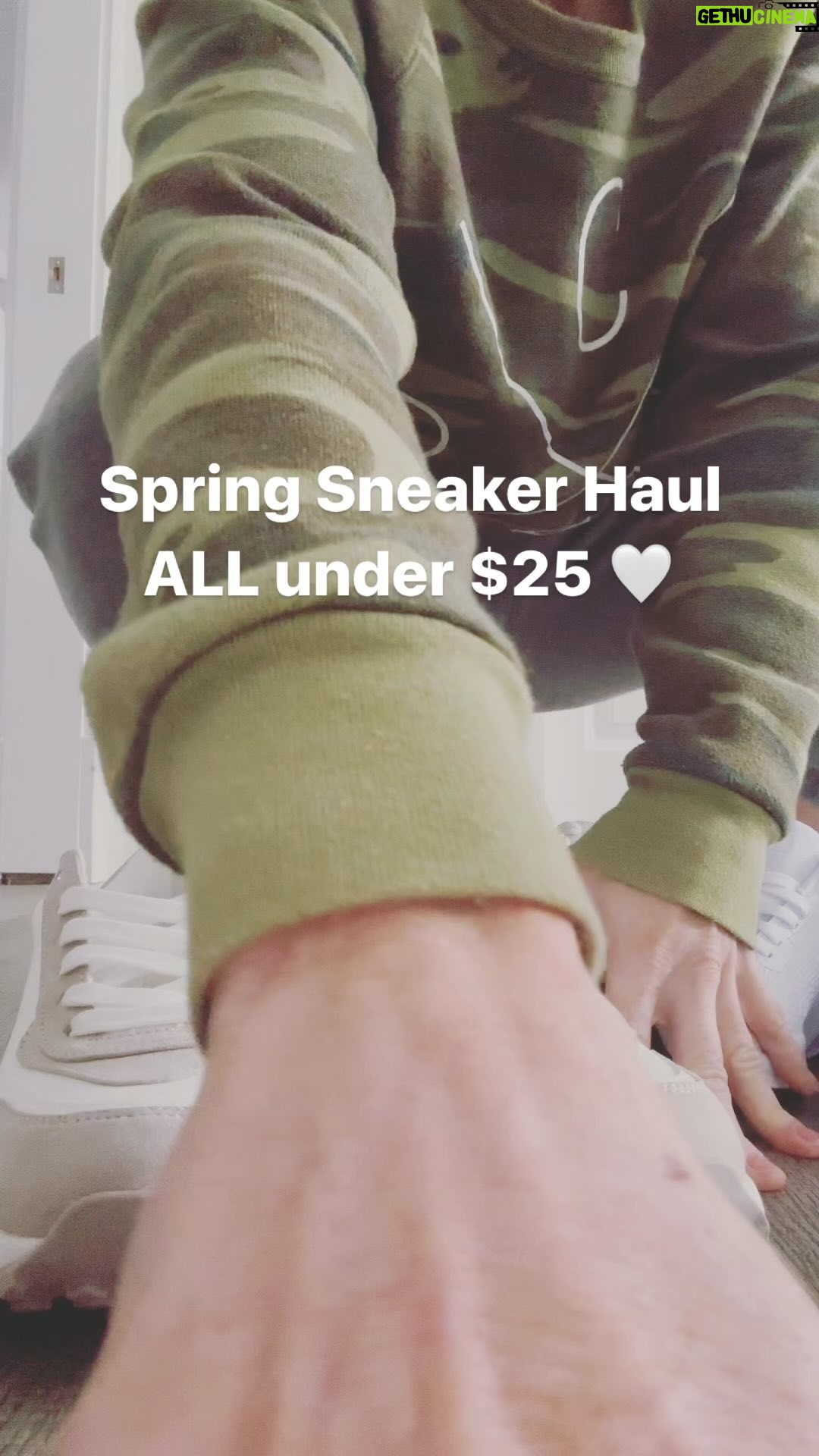 Mina Starsiak-Hawk Instagram - My hunt to affordable spring sneakers paid off! Every single pair under $25! Which is your favorite?! Mine is definitely the first, but Iām keeping them all š