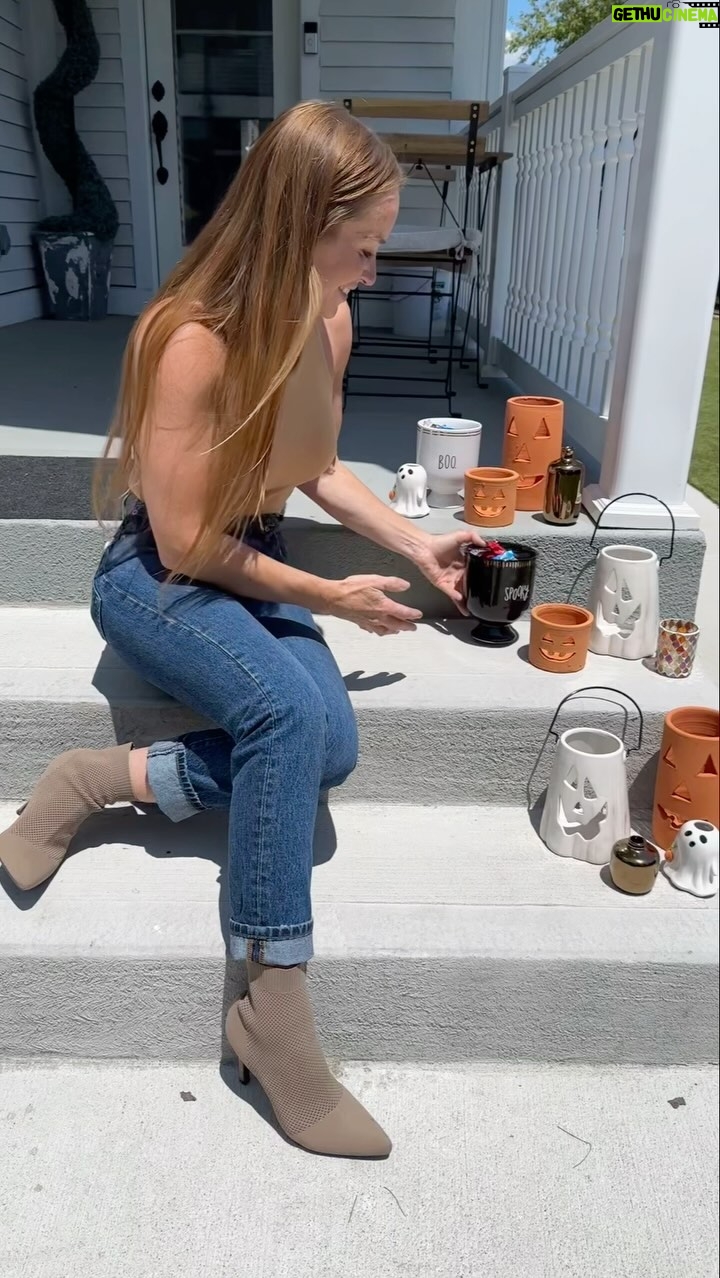 Mina Starsiak-Hawk Instagram - We know the weather is still warm… but October means it’s time to start prepping for Halloween! Make sure your porch is ready with adorable festive pots that double as candy bowls, Jack-O-Lantern Luminaries, or fan-favorite ghost vases! How are you getting ready for Halloween? Share in the comments! . . . #halloween #halloweencountdown #halloweenspirit #spookyseason #halloweendecor #spooky #spookymonth #spookyvibes #halloweeniscoming #halloweenedit #halloweenhome