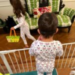 Mindy Kaling Instagram - Happy Easter everyone! 🐰🪺💕 7:01AM indoor egg hunt because of the rain! 🤷🏾‍♀️ thank goodness the Easter bunny had keys to the house and hid her eggs inside!