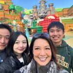 Ming-Na Wen Instagram - Family Fun!! We loved playing #mariokart as a family when the kids were younger, so visiting the Super Nintendo World at Universal Hollywood was a blast! 👍🏼👏🏼 I really love it when the kids are home and the four of us are together, even if it's just for a week over Spring Break. They're the most awesome young adults now. I feel blessed and grateful that they still enjoy hanging out with their mom and dad.❤️🥰❤️