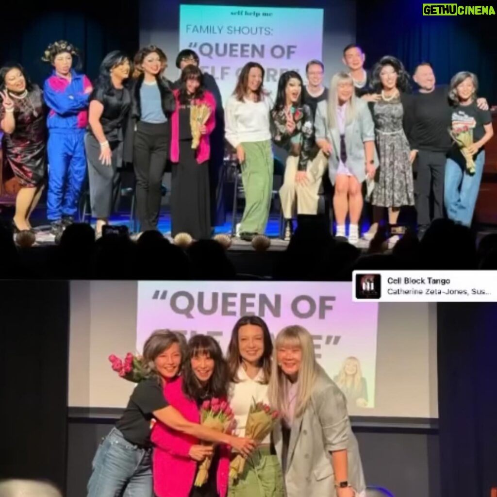 Ming-Na Wen Instagram - Last night was an absolute BLAST with my #JoyLuckClub sisters @laurentom9000 & @thetamlyntomita at @jennyyangtv 's hilarious show! Thank you, Jenny and gang!🦀❤️🥰❤️ Love to the audience and @ricerockettes for adding more fun and love to the evening. We will triumph over generational trauma and heal together!❤️❤️🥰🥰 You all have best quality heart!🦀❤️🦀❤️
