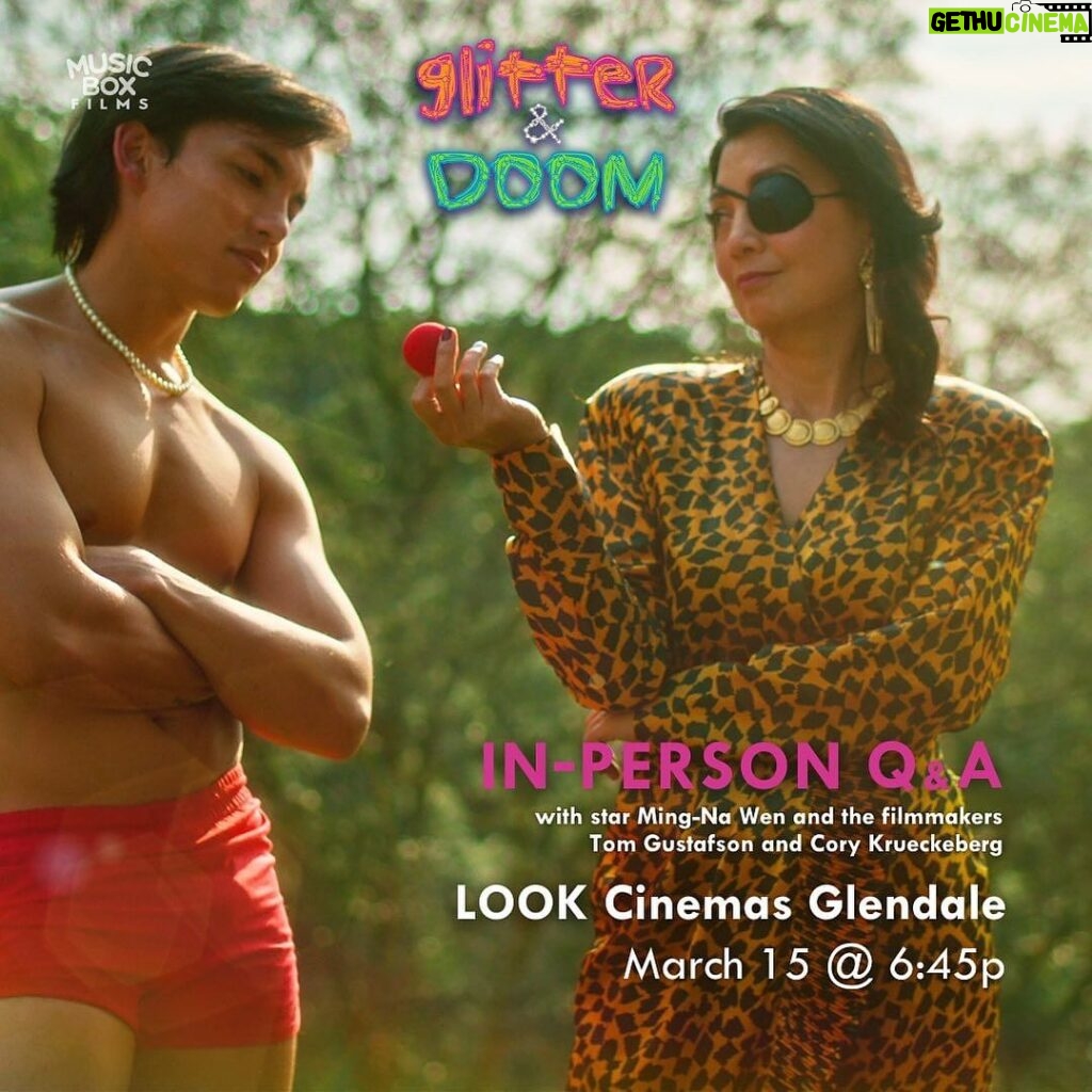 Ming-Na Wen Instagram - Join us THIS FRIDAY, March 15 at 6:45pm at LOOK cinema for a screening of @glitteranddoommusical! I'll be there for the Q&A with director Tom Gustafson and writer Cory Krueckeberg. Hope to see some other G&D folks!❤️❤️ #mamabird @indigogirlsmusic