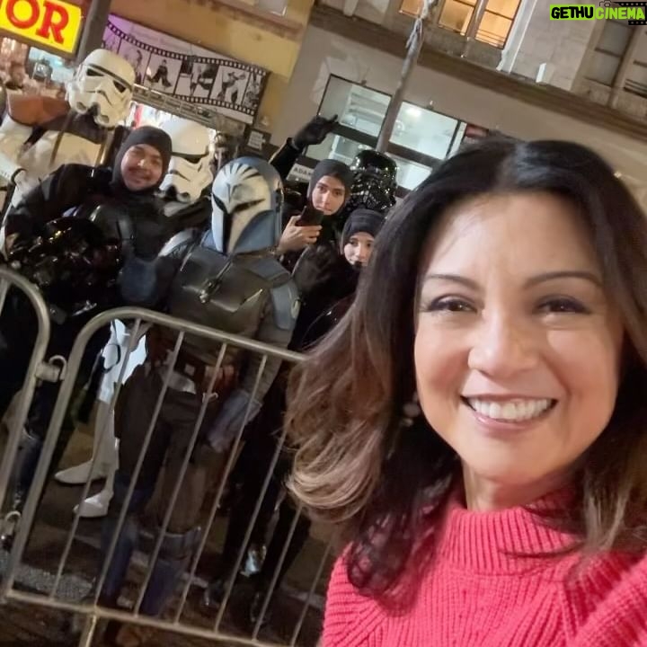 Ming-Na Wen Instagram - ❤️💚❤️💚🎄 Love you, Chaz! Happy Holidays! Also, fun to see some of my @themandalorian buddies! @official501st #hollywoodchristmasparade #toysfortots