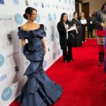 Ming-Na Wen Instagram - 💙💙💙💙 Congratulations to our amazing casting directors who we owe so much to for helping us get our foot in the door and be seen. Last night, THEY got to be seen and celebrated! Love to them all❤️🥰👏🏼 #artiosawards #redcarpet #castingdirectors @csacasting Makeup: @suzannaqface Hair: @kjersti.g.hair Gown: @hayariparis