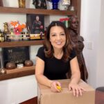Ming-Na Wen Instagram - 🎁🎁🎁UNBOXING TIME!! 🎁🎁🎁 Also, apparently, it's FENNEC SHAND DAY!! She's on the cover of #StarWars Thrawn Alliances by Annie Wu, she shows up today in season 3 episode 8 of @badbatchseries is now streaming on @disneyplus and then I received this gem from @disneystore! Thank you! Sending love and hugs to all the #fennecshand fans out there who cares so much about her! I LOVE you guys!! 🧡🖤🧡🖤 #HappyNationalWomenMonth #starwars