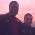 Ming-Na Wen Instagram - I was 37,000 ft up in the air when I found out about the passing of my beloved friend and our @themandalorian family member, @carlweathers. I cannot believe this wonderful man is gone. I'm shocked and heartbroken. My condolences to his family, loved ones and fans. My husband was just hanging up the Apollo Creed figures I had Carl sign for him when I texted to find out what happened. I didn't have cell service up on the plane, just texting. Eric gave me the bad news. I normally don't drink on a plane, but after a good cry, I made a toast to Carl. Hoping I was closer to him up in the skies as he shares laughter with other angels in Heaven. RIP, Carl. I will miss your positivity, your generous heart, your humor and your friendship and guidance. You always brought joy and focus to our workplace. You had no BS. I wished we had a chance to work and play more. So fortunate to have been in your orbit. You were a gem of a human being with a naughty twinkle that I adored. I'm so sad. Just so so sad. 💔😢😪