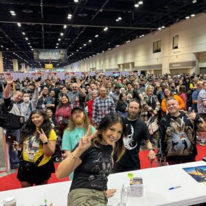 Ming-Na Wen Instagram - I got to reunite with some of my fave costars from different shows at #megaconorlando this past Sat! What a crazy busy fabulous weekend!

1) Love my Boba, @tem_morrison (and his Boba, @instadaniellogan). What an incredible turnout for our panel! We were able to share our thoughts and feelings with our fans and talked about two of our beloved Mando family members who are no longer with us. @trpcic & @carlweathers will always be in all our hearts. 🙏🏼❤️

2) @alexkingstonofficial popped over to say hello and we instantly just picked up wherever we left off years ago! She is just as beautiful inside and out as ever! What a joyful reunion! So much love for you, girlfriend!❤️#ER

3) @jjward12 and I laughed our heads off as we always do. I think he just brings out the mingaling in me. I miss his laughs and his bright personality! Love you, Jeff!❤️#Agentsofshield

4) Gave my Mando family @officialdannytrejo, @ginajcarano and @therealdianaleeinosanto big hugs, but we were all so busy, I didn't get photos with them. 

I also love seeing friends like @kehuyquan, @alantudyk and the con staff and my con team. 

Best of all, I love the fans who are willing to wait on those long lines just to meet me. I love them!! They make what I do feel so much more meaningful and rewarding. Just the most incredible bond we share and getting to connect and meet them at these cons make everything worthwhile. Thank you for the love! Love you all! We closed the con down!! ❤️❤️❤️