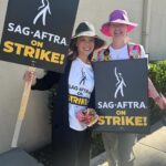 Ming-Na Wen Instagram - #sagaftrastrike #sagaftrastrong #solidarity #fairdeal Also, great picketing with hubby Eric, Jackie Obradors and Juan Garcia and running into cast mates from former gigs. #strongertogether❤️ 💪🏼 Thank you to showrunners of #WGA and others for treating us with food trucks and drinks while we picket. Love to all the volunteers too. #purplevest power!🟣💜
