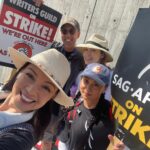 Ming-Na Wen Instagram - Eureka reunion for #sagaftrastrike #wgastrike !👊🏼 Thanks Jaime Paglia for the taco truck! 🌮🥰