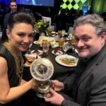 Ming-Na Wen Instagram - Congratulations to my pal, @dave.filoni for his well-earned and much deserved #georgepalmemorialaward. It was a wonderful honor to present him with the award. Repping #MtLebo and #Pittsburgh!!🖤💛 Congrats to our incredible @badbatchseries gang for their @saturnawards win last night!! Also congrats to all the nominees and winners too! What a fun and extraordinary night! Completed my #disney worlds chatting with@marvel's #kevinfeige in the green room. Highlights of the event for me was meeting @jamescameronofficial and @official_jodiefoster_! Two incredible talents and people I've loved and admired for decades! Their body of work have had major influence and impact in my life. An emotional night too with the tribute to @thereallancereddick and the first award in his name given to #keenureeves. Keenu was very touching in his speech. Love to Lance's wife, Stephanie, and their family who were there for the tribute. I gave a little tribute to our Mando member, @carlweathers, during my presentation to Dave. Just felt apropos. Hope he was up there watching. 🙏🏼❤️ Great job hosting, @joelmchale, my birthday twin!! You were so funny and made it a joyful night. And thank you for being such a cheerleader backstage. This introvert truly appreciated your support. 🥰