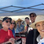 Ming-Na Wen Instagram - Eureka reunion for #sagaftrastrike #wgastrike !👊🏼 Thanks Jaime Paglia for the taco truck! 🌮🥰