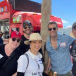 Ming-Na Wen Instagram - Eureka reunion for #sagaftrastrike #wgastrike !👊🏼 Thanks Jaime Paglia for the taco truck! 🌮🥰