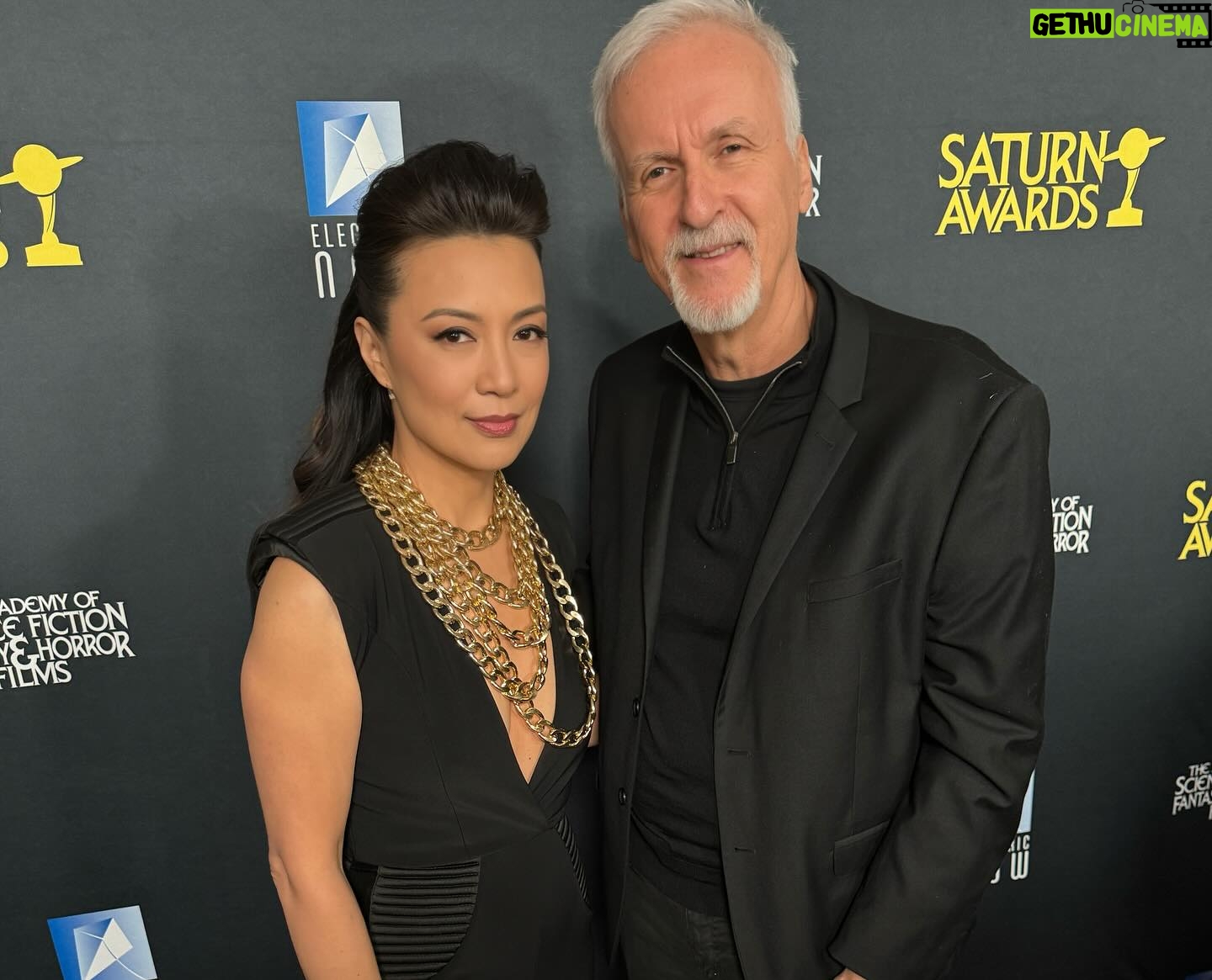 Ming-Na Wen Instagram - Congratulations to my pal, @dave.filoni for his well-earned and much deserved #georgepalmemorialaward. It was a wonderful honor to present him with the award. Repping #MtLebo and #Pittsburgh!!π€π Congrats to our incredible @badbatchseries gang for their @saturnawards win last night!! Also congrats to all the nominees and winners too! What a fun and extraordinary night! Completed my #disney worlds chatting with@marvel's #kevinfeige in the green room. Highlights of the event for me was meeting @jamescameronofficial and @official_jodiefoster_! Two incredible talents and people I've loved and admired for decades! Their body of work have had major influence and impact in my life. An emotional night too with the tribute to @thereallancereddick and the first award in his name given to #keenureeves. Keenu was very touching in his speech. Love to Lance's wife, Stephanie, and their family who were there for the tribute. I gave a little tribute to our Mando member, @carlweathers, during my presentation to Dave. Just felt apropos. Hope he was up there watching. ππΌβ€οΈ Great job hosting, @joelmchale, my birthday twin!! You were so funny and made it a joyful night. And thank you for being such a cheerleader backstage. This introvert truly appreciated your support. π₯°