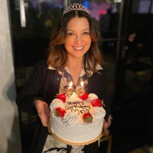 Ming-Na Wen Instagram - ForPart 2, Eric also threw me a beautiful party in New York City. I was in NYC to hang with Michaela and he flew out and surprised me.

He went through all the trouble to book a great hotel space with outdoor patios overlooking Manhattan and gathered so many friends and family! I was surprised to see some dear friends who came in from out of town and ones I hadn't seen in awhile. 🥰❤️

And TECHNICALLY, he did keep his promise. 

TODAY is my real birthday, and we are just having a nice quiet day at home. No parties...
I HOPE! 🙏🏼

Thank you to everyone who came out and I love all my fans who have been wishing me a happy birthday! So many blessings!! Thank you! And biggest thank you to my beloved and amazing husband. Love you forever, Eric. May we share decades more of bdays together. 🙏🏼❤️🥰🎂🎁🎊