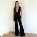Ming-Na Wen Instagram - I LOVE this look!! See the slight homage to Fennec Shand?🖤🧡 🤘🏼 We definitely rocked and rolled yesterday to get this look onto the @saturnawards red carpet yesterday! After an all day at #megaconorlando Sat, I flew back very early yesterday morning and my glam squad whipped a super jetlagged and sleep-deprived MamaMing into shape. Love and endless thanks to @suzannaqface and @hair.by.shaysanfordfong for giving me face & hair glam. Thank you @laurendemiranda for all your help, especially in assisting me in the ladies' room when I needed to get in and out of this jumper to pee!😂 Soooo glamorous!!😂😂