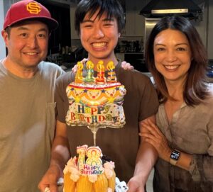 Ming-Na Wen Instagram - My precious bigga baby, Cooper, turned 18 on October 12th!! 🎂🎊🥳🎉
He also just made Eagle Scout this week!! 🎂🎉🦅🏅
👏🏼🎉❤️🥰🎈🎊🎁🥳🎉🎂

I wanted to wait until Cooper came home from college this weekend before posting and celebrating his special bday!! What a joy to see him step through our front door late last night. His HS buddies were also here for a sleepover videogame night. He's got a great bunch of friends. So much love and laughter! ❤️🥰

Cooper, your smile lights up the room and fills me with joy, your goofy faces make me laugh and your big heart melts mine.❤️🥰
I am so proud of how you keep pushing yourself through any obstacles. Your success is that much more impressive because even with limited sight due to RP, you don't let that stop you! You are a constant inspiration to all of us.❤️❤️❤️
👏🏼👏🏼👏🏼👏🏼
Your dad and I are so proud of all your accomplishments! Especially with your Eagle Scout!!! Woohoo! Can't wait for your Eagle Court of Honor!!
🦅🏅🏅👏🏼👏🏼👍🏼👍🏼

And no matter how tall you get, you will always be my little baby boy.  I love you forever and unconditionally! ❤️❤️❤️🥰🥰
Happy 18th birthday, Coop! 🎂❤️🎉🥰