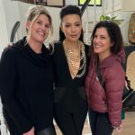 Ming-Na Wen Instagram - I LOVE this look!! See the slight homage to Fennec Shand?🖤🧡 🤘🏼 We definitely rocked and rolled yesterday to get this look onto the @saturnawards red carpet yesterday! After an all day at #megaconorlando Sat, I flew back very early yesterday morning and my glam squad whipped a super jetlagged and sleep-deprived MamaMing into shape. Love and endless thanks to @suzannaqface and @hair.by.shaysanfordfong for giving me face & hair glam. Thank you @laurendemiranda for all your help, especially in assisting me in the ladies' room when I needed to get in and out of this jumper to pee!😂 Soooo glamorous!!😂😂