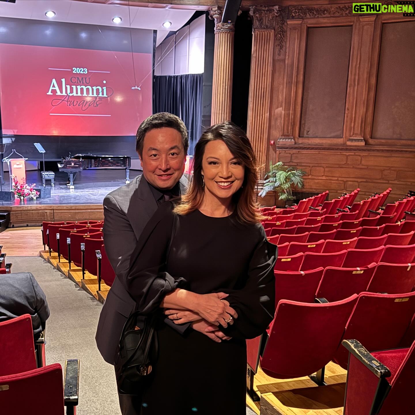 Ming-Na Wen Instagram - MORE #PittsburghPride!ππΌβ€οΈ Last month, I was honored with a @carnegiemellon alumni award. My heart swells with gratitude. Quite a journey for this Chinese-American who have had many obstacles and struggles pursuing my dream to be an actress. To be back on stage at the Kresge Theatre where I honed my craft so many years ago to accept this award was a bit surreal, emotional and beautiful. This recognition means the world to me. What a spectacular journey! Thank you, #CMU!!β€οΈπ€β€οΈπ€ Truly a special night. -Love that Eric was able to come out and share this memorable event with me.π₯°β€οΈ -Grateful to have my "cheerleader mom," Dr. Judy Hulick, (she's my Mt Lebanon HS Latin teacher) and her daughter Rachel for joining in the celebration. -Reuniting with my dance teacher, Judy Conte!β€οΈ -Fun meeting everyone, especially the @cmudrama students. Watch out world! New great talents coming your way! -Thank you, @robearamirez, for hosting our q&a panel. You're awesome! -Thank you, Carolyn Hess Abraham, for all you do! -Thank you to the CMU alumni board and @carnegiemellonalumni for choosing me among so many incredible alums honored this year. Thank you, Dean Poole, for hosting lunch for us honorees. -Thankful, #CMU, for the training, the forever friends and the wonderful teachers. A proud alum here. GO, TARTANS!!ππΌπͺπΌπ₯°β€οΈ