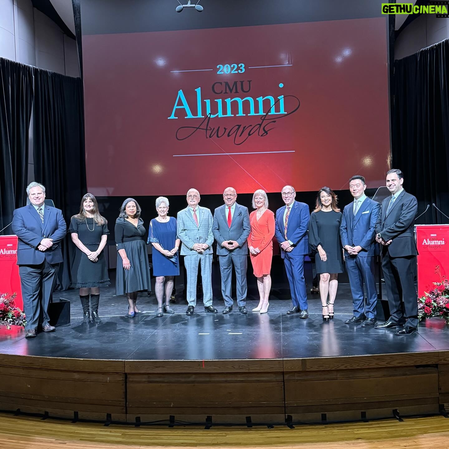 Ming-Na Wen Instagram - MORE #PittsburghPride!ππΌβ€οΈ Last month, I was honored with a @carnegiemellon alumni award. My heart swells with gratitude. Quite a journey for this Chinese-American who have had many obstacles and struggles pursuing my dream to be an actress. To be back on stage at the Kresge Theatre where I honed my craft so many years ago to accept this award was a bit surreal, emotional and beautiful. This recognition means the world to me. What a spectacular journey! Thank you, #CMU!!β€οΈπ€β€οΈπ€ Truly a special night. -Love that Eric was able to come out and share this memorable event with me.π₯°β€οΈ -Grateful to have my "cheerleader mom," Dr. Judy Hulick, (she's my Mt Lebanon HS Latin teacher) and her daughter Rachel for joining in the celebration. -Reuniting with my dance teacher, Judy Conte!β€οΈ -Fun meeting everyone, especially the @cmudrama students. Watch out world! New great talents coming your way! -Thank you, @robearamirez, for hosting our q&a panel. You're awesome! -Thank you, Carolyn Hess Abraham, for all you do! -Thank you to the CMU alumni board and @carnegiemellonalumni for choosing me among so many incredible alums honored this year. Thank you, Dean Poole, for hosting lunch for us honorees. -Thankful, #CMU, for the training, the forever friends and the wonderful teachers. A proud alum here. GO, TARTANS!!ππΌπͺπΌπ₯°β€οΈ