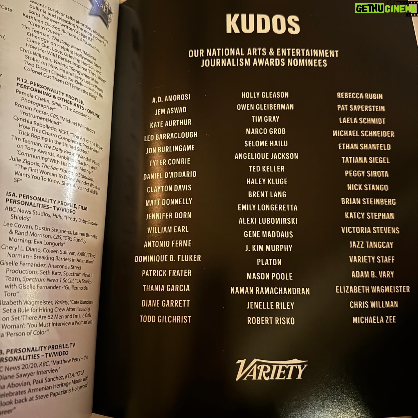 Ming-Na Wen Instagram - Our baby girl, Michaela Zee, was nominated for a National Arts and Entertainment Journalism (NAEJ) award last night for a piece she wrote for @variety. We are so very very proud of her! What impressed us even more was her work ethics and devotion to her job as a journalist. She was writing a piece in the car on our way to the event! That's our girl! ππΌππΌ It was a fun evening celebrating her achievements! ππΌππΌπ₯° We loved meeting her #Variety co-workers, too. And congrats to the honorees: @levar.burton, @henrylouisgates, @rogercorman @officialbarbaraeden and all the nominees and winners! ππΌππΌππΌππΌ PS My work world joyfully collided when I got to meet @joedanteproduction ("Gremlins: The Secrets of Mogwai") and I am a #RogerCorman alum, ("Terminal Voyage"). π₯°π₯°