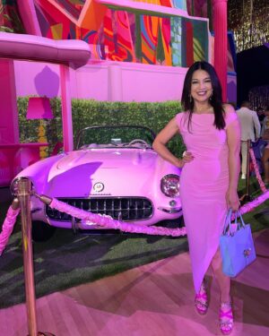 Ming-Na Wen Instagram - Pretty in pink!
Everyone was decked out in pink!💕💞Even Cooper! Fun Mom/Son Night! 👍🏼
@barbie was hilarious! The most amazing sets and costumes. I want to live in Barbieland!💕💞🩷