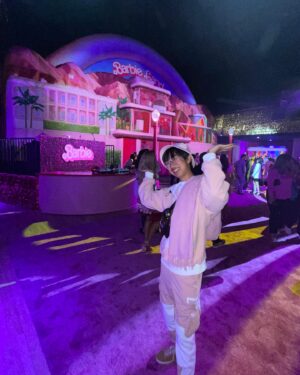 Ming-Na Wen Instagram - Pretty in pink!
Everyone was decked out in pink!💕💞Even Cooper! Fun Mom/Son Night! 👍🏼
@barbie was hilarious! The most amazing sets and costumes. I want to live in Barbieland!💕💞🩷