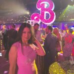 Ming-Na Wen Instagram - Pretty in pink! Everyone was decked out in pink!💕💞Even Cooper! Fun Mom/Son Night! 👍🏼 @barbie was hilarious! The most amazing sets and costumes. I want to live in Barbieland!💕💞🩷