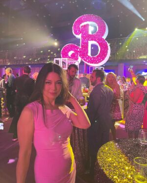 Ming-Na Wen Instagram - Pretty in pink!
Everyone was decked out in pink!💕💞Even Cooper! Fun Mom/Son Night! 👍🏼
@barbie was hilarious! The most amazing sets and costumes. I want to live in Barbieland!💕💞🩷