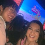 Ming-Na Wen Instagram - Pretty in pink! Everyone was decked out in pink!💕💞Even Cooper! Fun Mom/Son Night! 👍🏼 @barbie was hilarious! The most amazing sets and costumes. I want to live in Barbieland!💕💞🩷