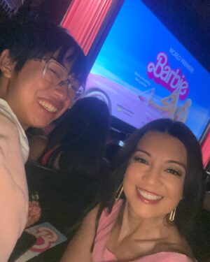 Ming-Na Wen Instagram - Pretty in pink!
Everyone was decked out in pink!💕💞Even Cooper! Fun Mom/Son Night! 👍🏼
@barbie was hilarious! The most amazing sets and costumes. I want to live in Barbieland!💕💞🩷