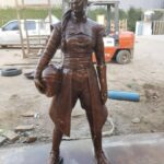Ming-Na Wen Instagram - Like my twin?😂😂 Okay. Why do I have a LIFE-SIZE bronze statue of me as Fennec Shand? Well, my amazing husband started the process last April of having one made to celebrate my birthday. It was carved from clay from just a photo as reference. The artistry and accuracy is remarkable. Several revisions took place. (Thank you, @mitchelwuphotography & @jenchiwu for your input.🥰) This was all done in secrecy. Unfortunately, it didn't arrive in time for my birthday last November. It just arrived last week. When we had a couples night with some of our dearest friends we've known for over 20 years, Eric unveiled it. What a tremendous surprise! We were all in awe! He knows how much #starwars means to me; how being Fennec has been a childhood's dream come true for me. So he wanted to celebrate my birthday with something unique and BIG! He succeeded!! At first, I was utterly astounded and amused. I also thought he was crazy! Where the hell were we going to put it? She couldn't be outside scaring people! Once we moved her inside, she actually fits great in our media room. She's home! I love bronzed Fennec more and more, just like my love for this marvelous man. She's a daily reminder of how lucky I am to have such a thoughtful and loving husband. He's the best! Thank you, babe! I love you, always. ❤️🥰 #thisistheway #fennecshand #themandalorian #thebookofbobafett #starwars