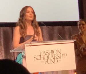 Minka Kelly Instagram - Such a special night last night.
Thank you @fashionscholarshipfund for honoring me and @livefashionable.
When you’re in a room like that, celebrating a new generation of trailblazers, you get a glimpse of what could be our collective future.
If we come together to build it.
I loved getting to talk about what we want to bring into the world as our contribution. How will we carry the values of joy and confidence and empowerment and equality and love forward in our work and in our working styles.
I think that love is the most natural emotion in life.
It's the most euphoric, ecstatic, overwhelming joy one can ever experience. 
I don’t believe it should be earned I believe it should be freely given.
Let’s lead with love.
❤️
