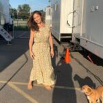 Minka Kelly Instagram - When the coffee kicks in after a 6am call on Sunday morning. 🧐 Also yes, my feet are on backwards.