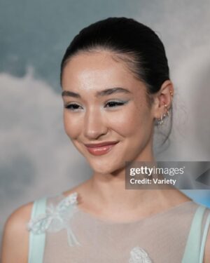 Minnie Mills Instagram - Still pinching myself!! These books mean the world to me and it was a dream come true to attend the premiere and see this world brought to life on screen 💙🔱
Congratulations to the wildly talented cast, Rick and Becky, and the wonderful filmmakers! 
I can’t wait for you all to see it and love it ;)

Styled by @sarahslutsky @carlee___