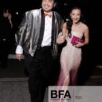Minnie Mills Instagram – It was my honor to accompany the one and only @bachmai to the @cfda awards 💓 I’ve worn his beautiful designs on every major red carpet I’ve walked and am so grateful to have been able to walk this one with the man himself!

Styling: @sarahslutsky 
Hair: @hairstudy 
Makeup: @teganricemua @charlottetilbury 
Jewels: @leightonjewels @kwaitdiamonds
