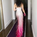 Minnie Mills Instagram - It was my honor to accompany the one and only @bachmai to the @cfda awards 💓 I’ve worn his beautiful designs on every major red carpet I’ve walked and am so grateful to have been able to walk this one with the man himself! Styling: @sarahslutsky Hair: @hairstudy Makeup: @teganricemua @charlottetilbury Jewels: @leightonjewels @kwaitdiamonds