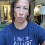 Miranda Hart Instagram - Sometimes, when my life and job involves posing in a t-shirt that states my ‘allure’ because it’s part of a comedy creation thingy I do, that can jar when you hold acute awareness of suffering in the same world. But I decided that the worst thing we can do is stop doing the things we do. Because not everyone can be on the frontline and we all have skills that the world needs and I suppose sometimes we just have to think about making our little patch of the world a fraction better for whatever silly or seemingly meaningless way. So here is me, my allure and my t-shirt from @themirandashop where I create some fun and cosy things that may help one or ten of you feel better. And remember you too have the allure!!! 🧡🧡