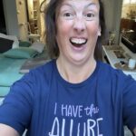 Miranda Hart Instagram - Sometimes, when my life and job involves posing in a t-shirt that states my ‘allure’ because it’s part of a comedy creation thingy I do, that can jar when you hold acute awareness of suffering in the same world. But I decided that the worst thing we can do is stop doing the things we do. Because not everyone can be on the frontline and we all have skills that the world needs and I suppose sometimes we just have to think about making our little patch of the world a fraction better for whatever silly or seemingly meaningless way. So here is me, my allure and my t-shirt from @themirandashop where I create some fun and cosy things that may help one or ten of you feel better. And remember you too have the allure!!! 🧡🧡