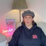 Miranda Hart Instagram – I can only apologise for
see through leggings!  @themirandashop Not for the hoodie. It’s yummy