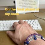 Miranda Hart Instagram – Research is all in. On final phase of my book with help of @lllovesuk bracelets designed for inspiration and creativity and called the Miranda stack. Thrilled!
💜