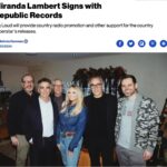 Miranda Lambert Instagram - I’m thrilled to let y’all know that I signed a record deal with @republicrecords in partnership with @bigloud. From my beginning conversations with Monte Lipman, I could tell they appreciate music, they appreciate art, and they’d give me the freedom to create and stay true to myself. Both the teams at Republic & Big Loud are bringing such energy. Having a new home has given me a hunger I didn’t realize I still had inside me. Fired up to enter this next chapter. 🔥 📸 @juliadrummond