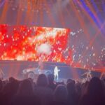 Miranda Lambert Instagram - Got to see @carrieunderwood in Vegas last night at her Reflection residency. This show is so well thought out and it is a perfect reflection of her and what a career she has built. The lights, fire, music, production, sparkle’s and most importantly that voice. Carrie, you are an icon in every sense of the word. We’ve both been on this journey for 20 years and I’m proud of both of us for staying the course and dreamin’ big. Like you said , cheers to us and I’m proud to be in your corner . Thanks for having me last night. Blown away. Literally. 😘Also y’all, last slide will take you to church! 🙌🙏