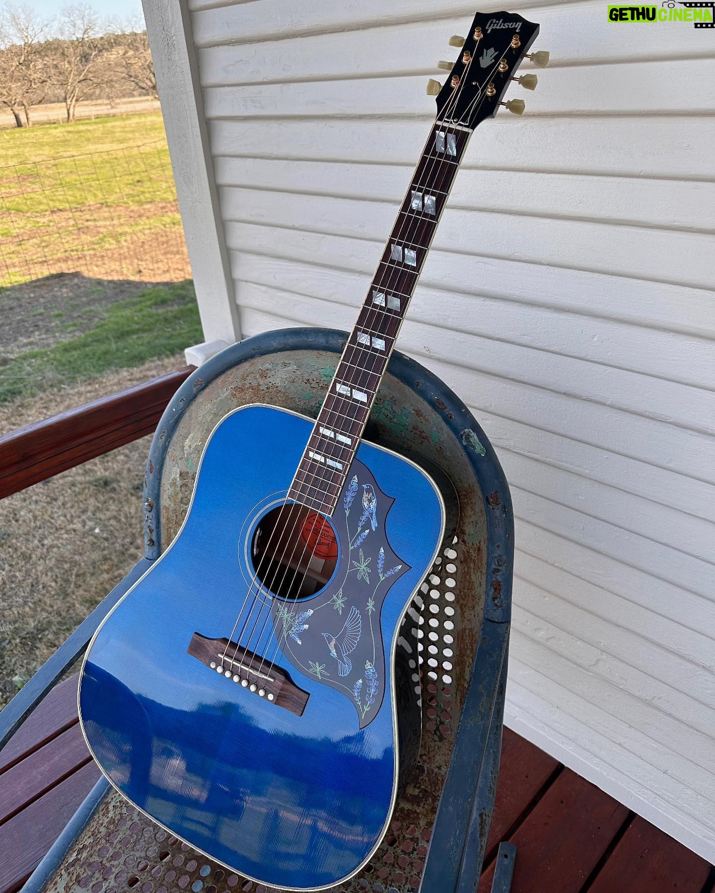 Miranda Lambert Instagram - I’m a rhymer…💙🐦 @gibsoncustom