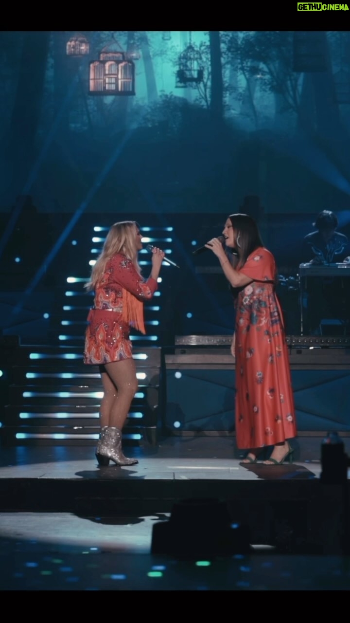 Miranda Lambert Instagram - One of my best friends in the world was in Vegas last night. @nataliehemby. I’ve known her since I was 19. We wrote our first #1 song together (“White Liar”). We have gotten to celebrate a lot of milestones together personally & professionally since then, including writing this song together 💙🐦 🎥 @jeffjohnsonimages