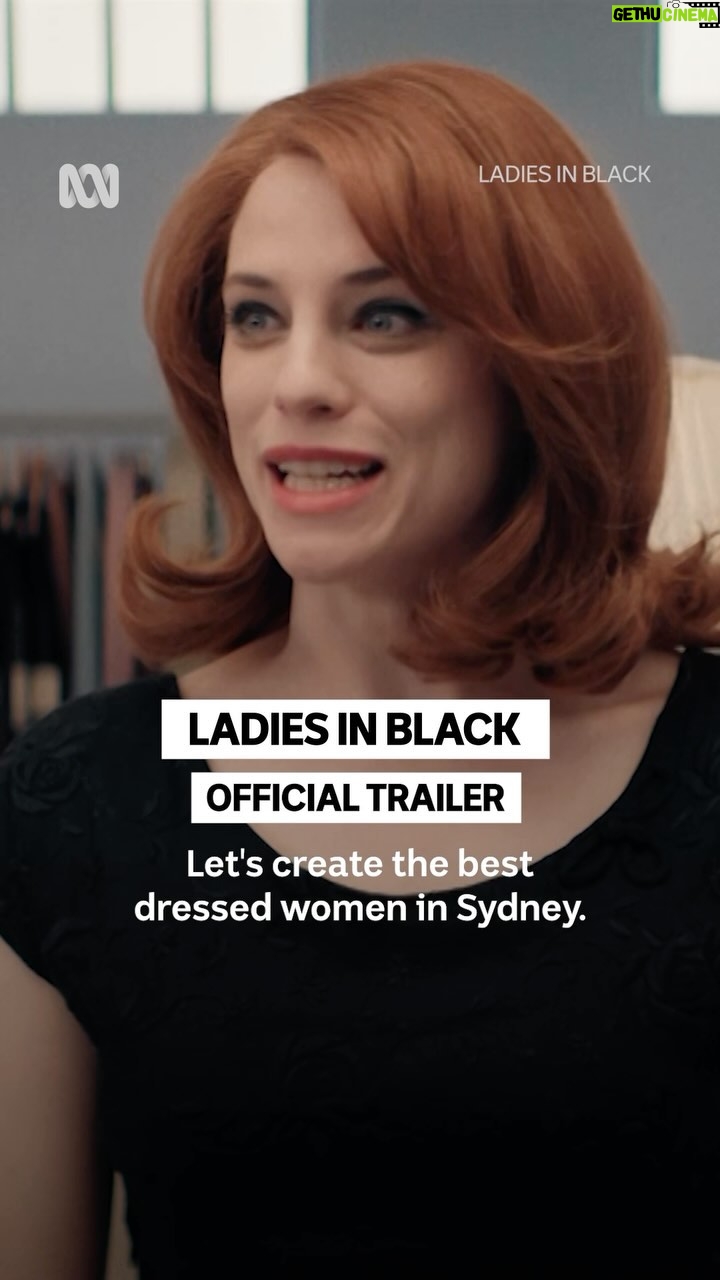 Miranda Otto Instagram - Weโre so ready for this ๐๐ ย Ladies In Black - Stream from Sunday 16 June 8.30pm on ABC iview and ABC TV. ย #LadiesInBlackTV #Trailer #NewSeries
