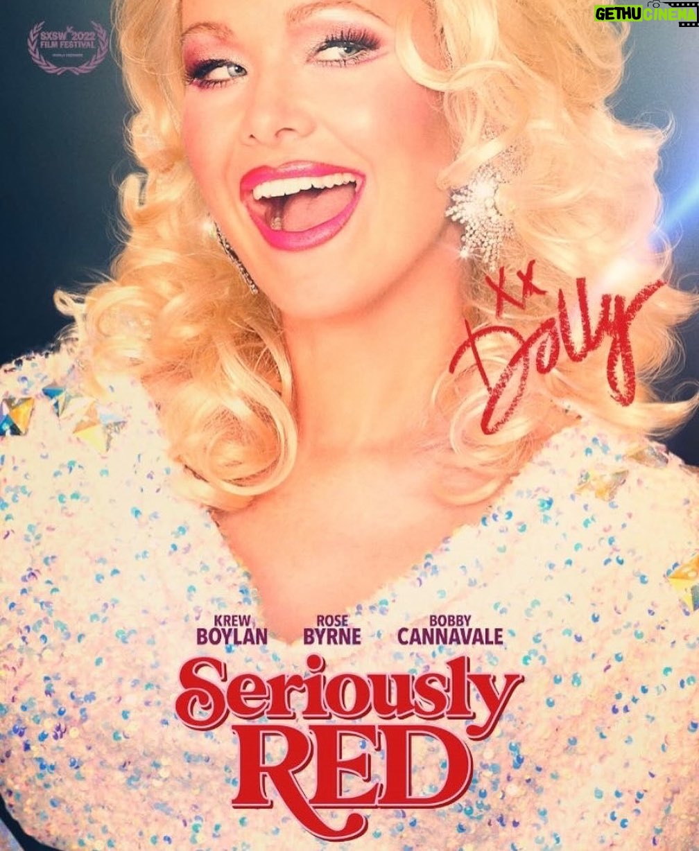 Miranda Otto Instagram - Big shout out to my sister @gracieotto for directing Seriously Red. Saw it at MIFF this year and it’s fantastic. Congrats Krew Boylan you were a joy to watch and congrats to the whole team. If you’re in Australia treat yourself and check it out it’s in cinemas now. 💋❤️🎥 #seriouslyred #dolly