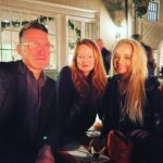Miranda Otto Instagram – By the fire with @reallucydavis and @robseidenglanz 🖤#sabrinamob