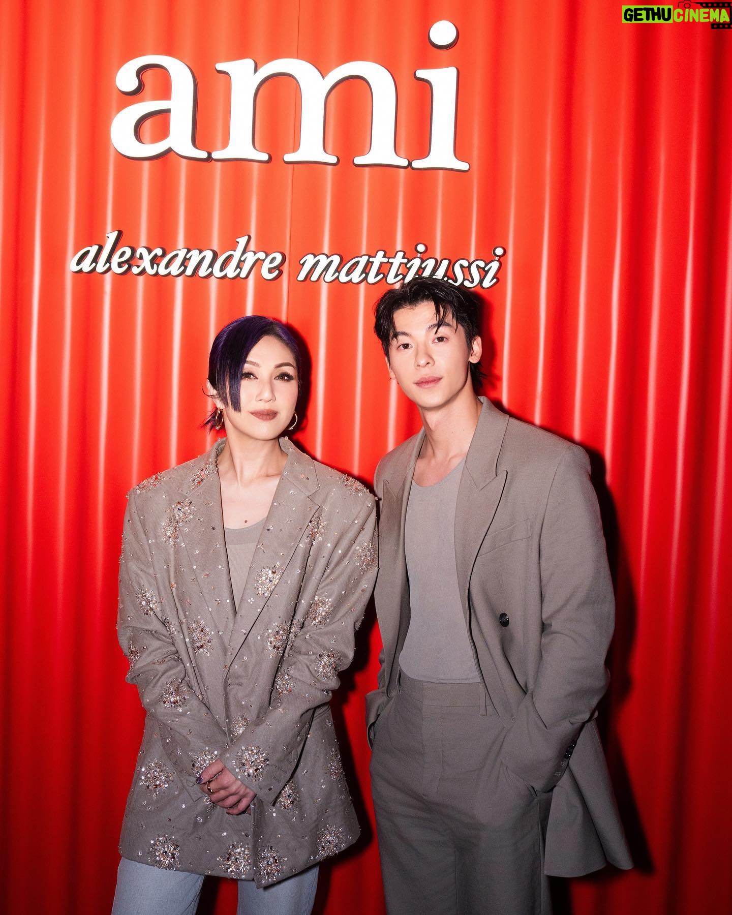 Miriam Yeung Chin-Wah Instagram - Thank you so much for having me 🖤 @amiparis #ami